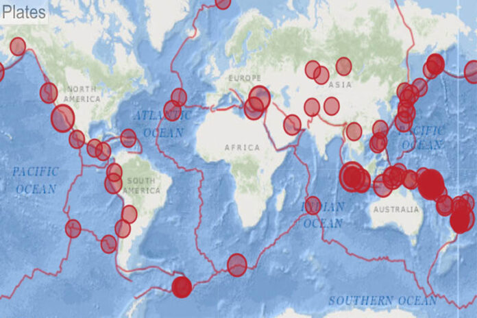 Earthquakes over the past 7 days